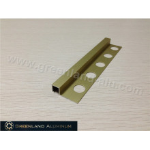 Matt Gold Aluminio Cuadrado Schluter Strip 8mm Altura